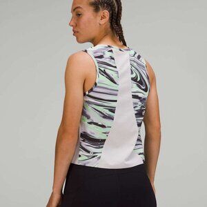 * NWT Lululemon Swift Ventilated Running Tank Top Paint Glide Warp Multi